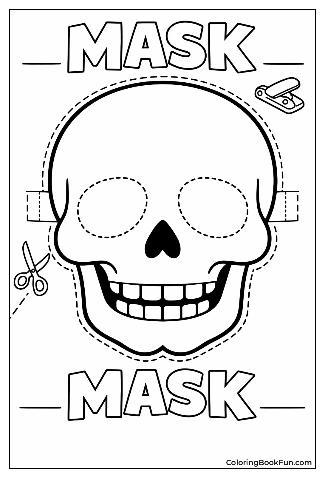 Simple Skull Mask for Cutting