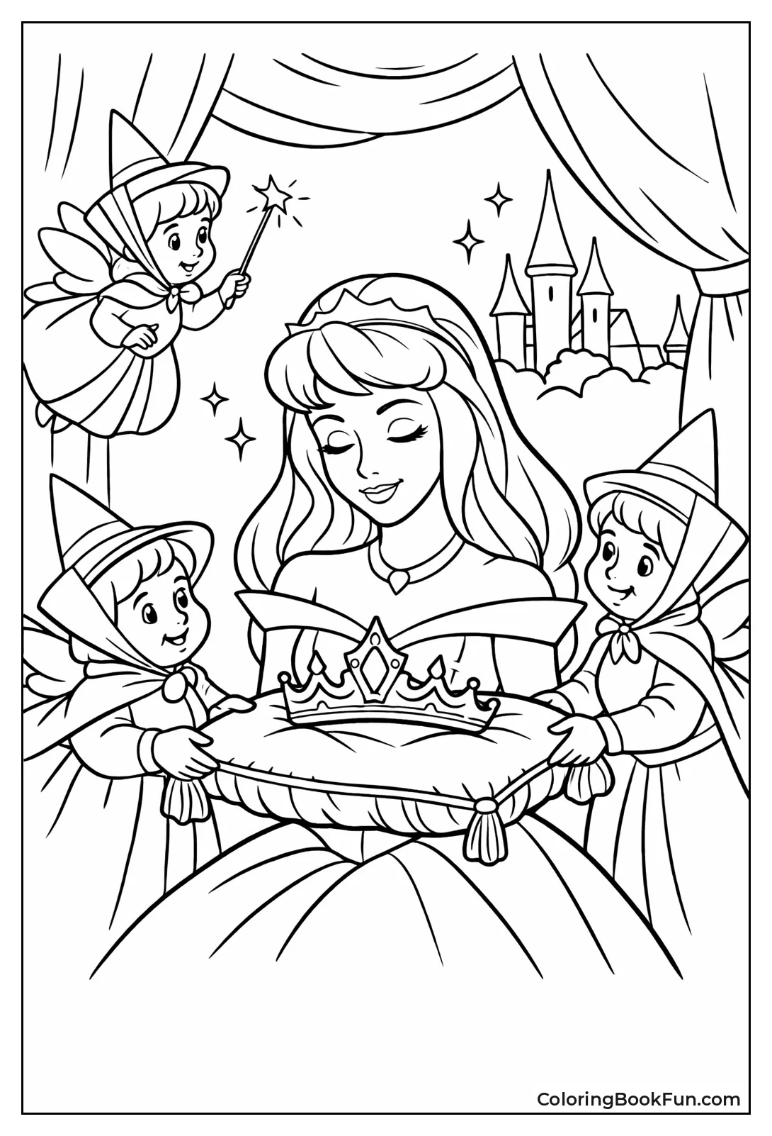 Aurora Getting Golden Crown