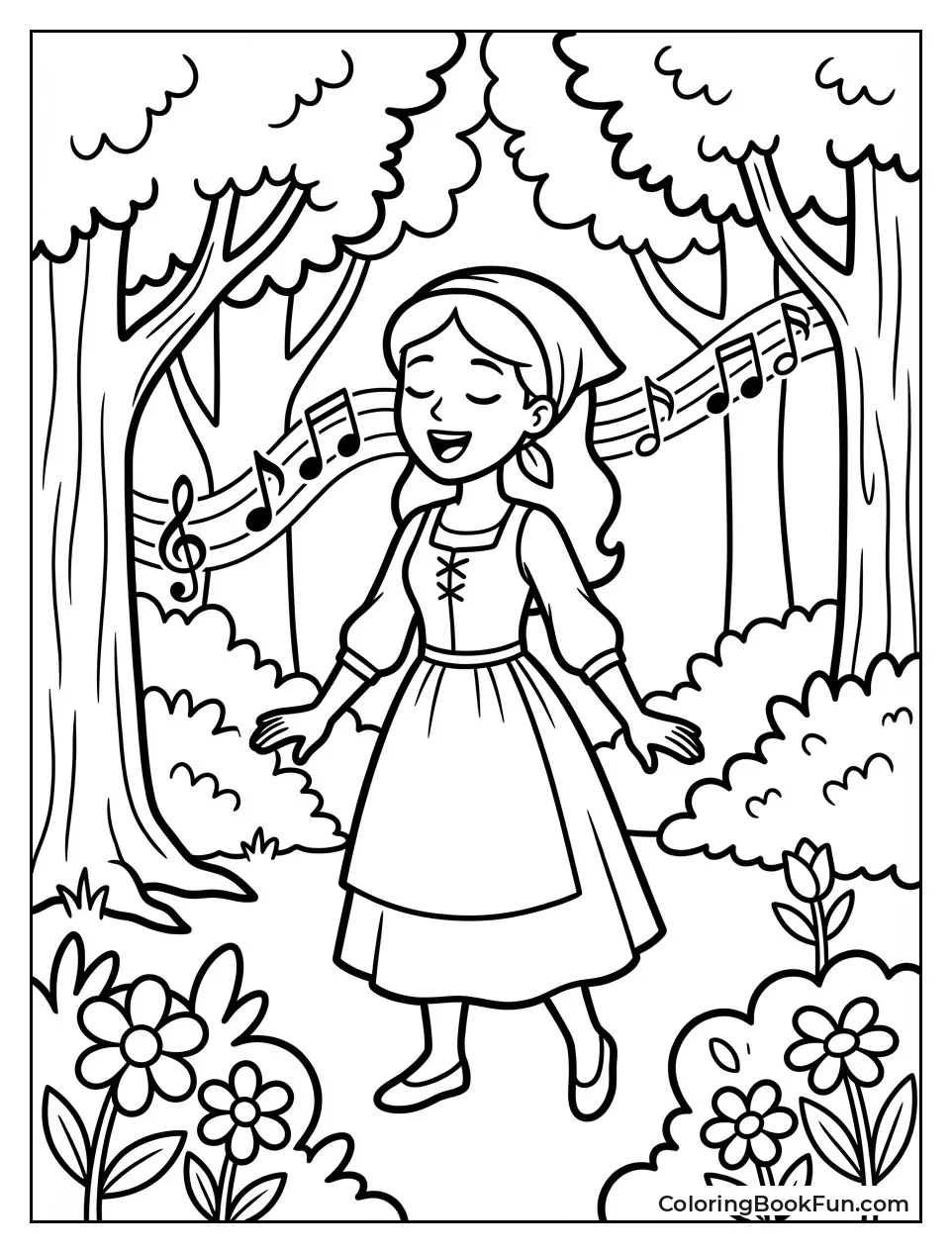 Briar Rose Singing Happily