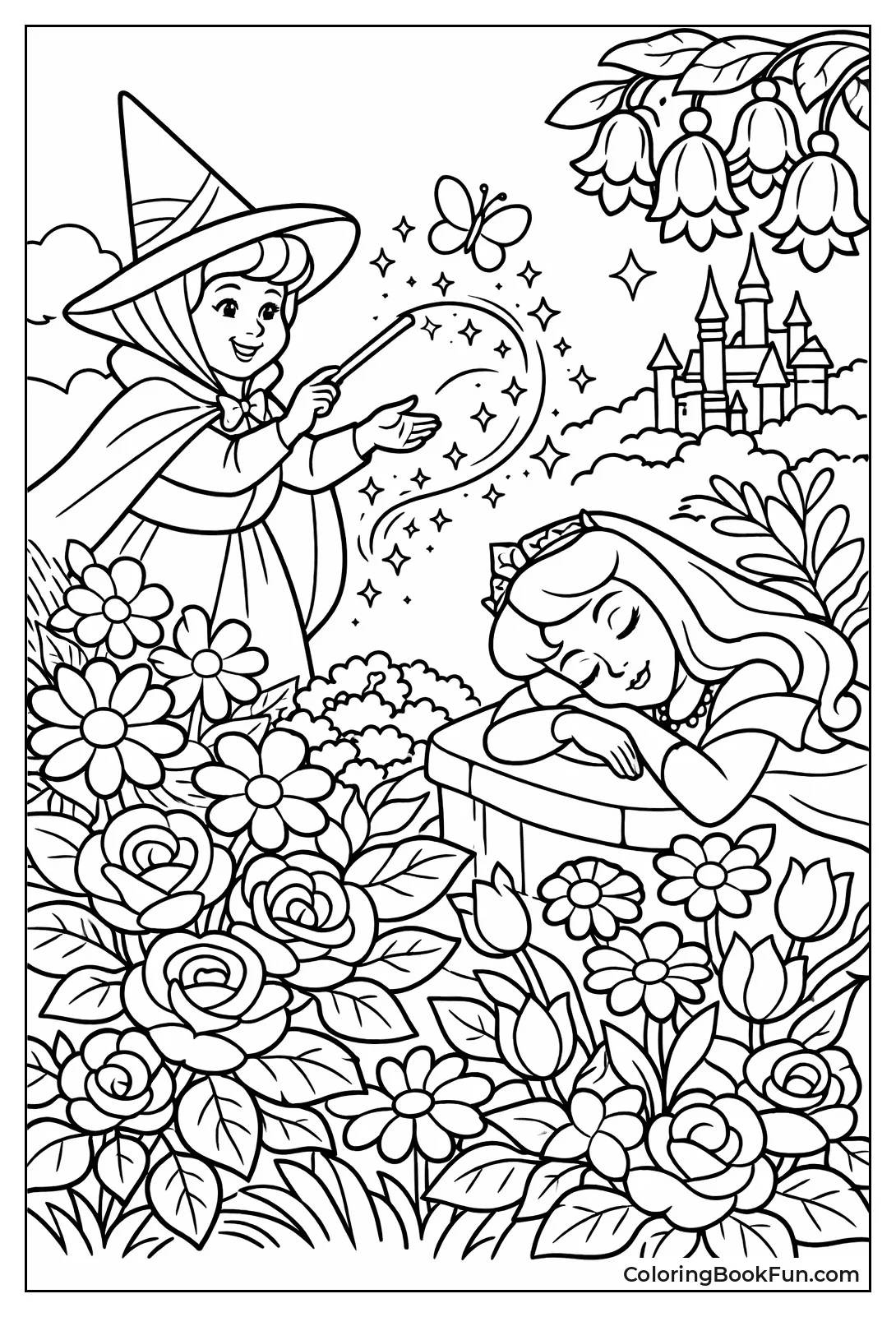 Flora Tending Flower Garden