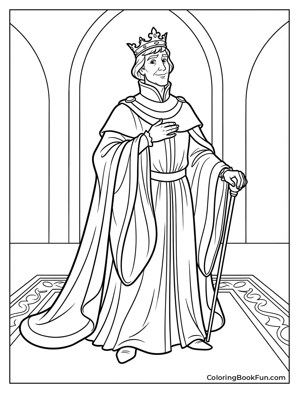 King Stefan in Robes