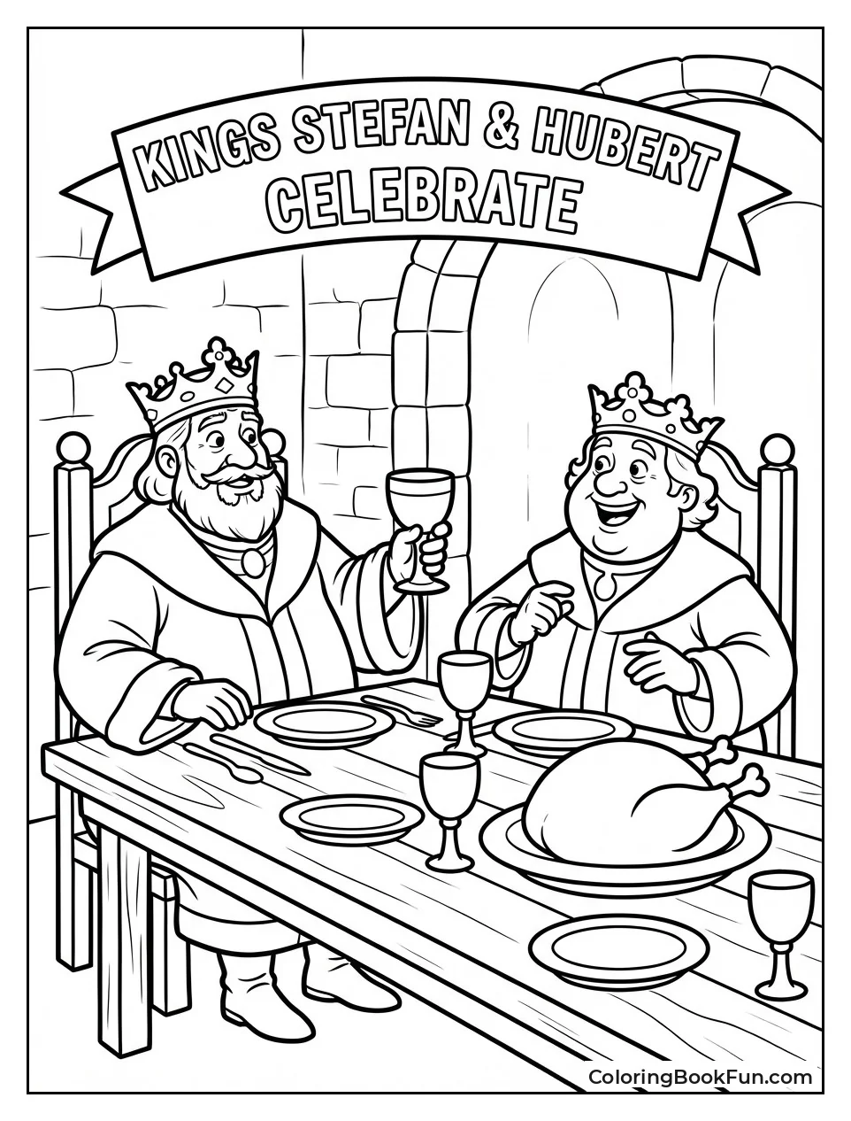 Kings at Feast Table