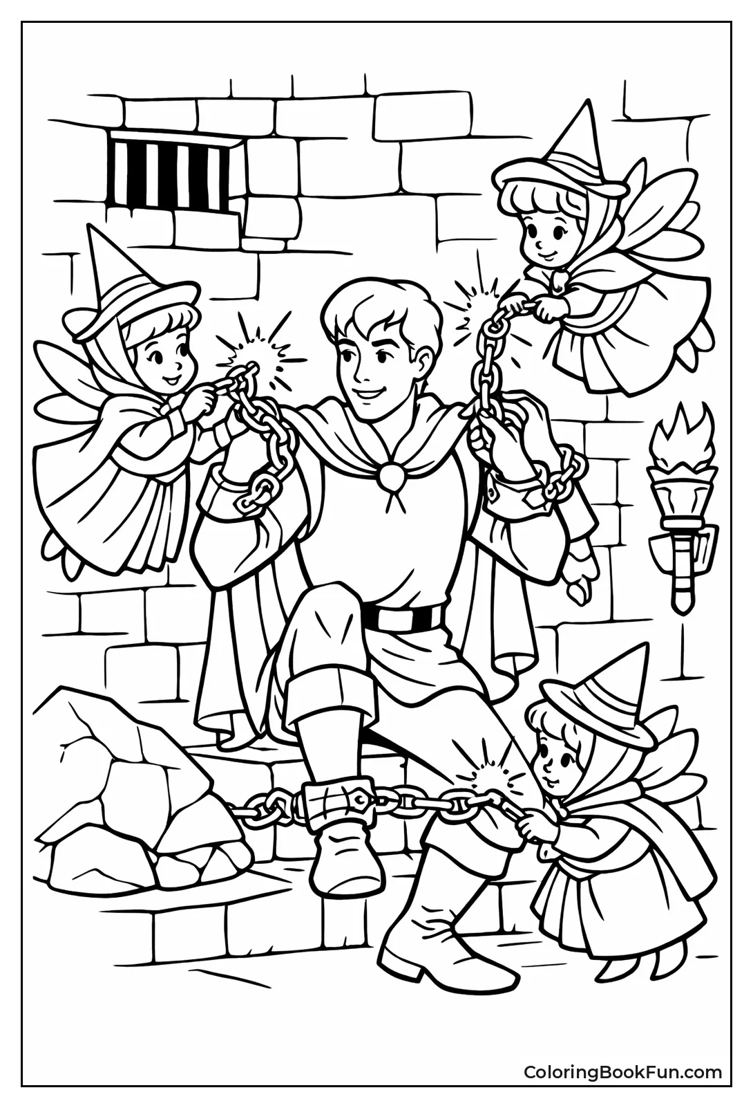 Fairies Freeing Prince Phillip