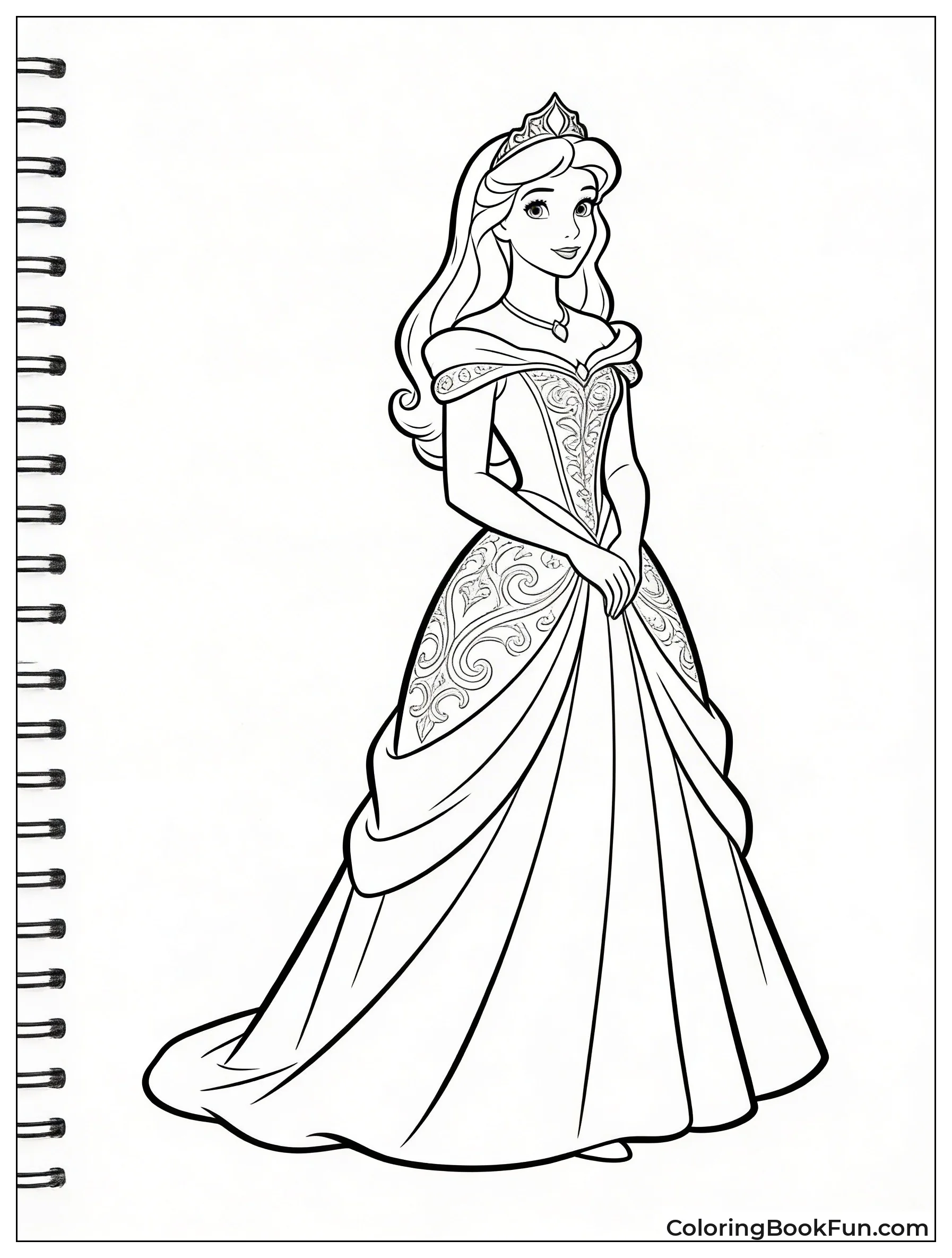Princess Aurora Standing Elegantly