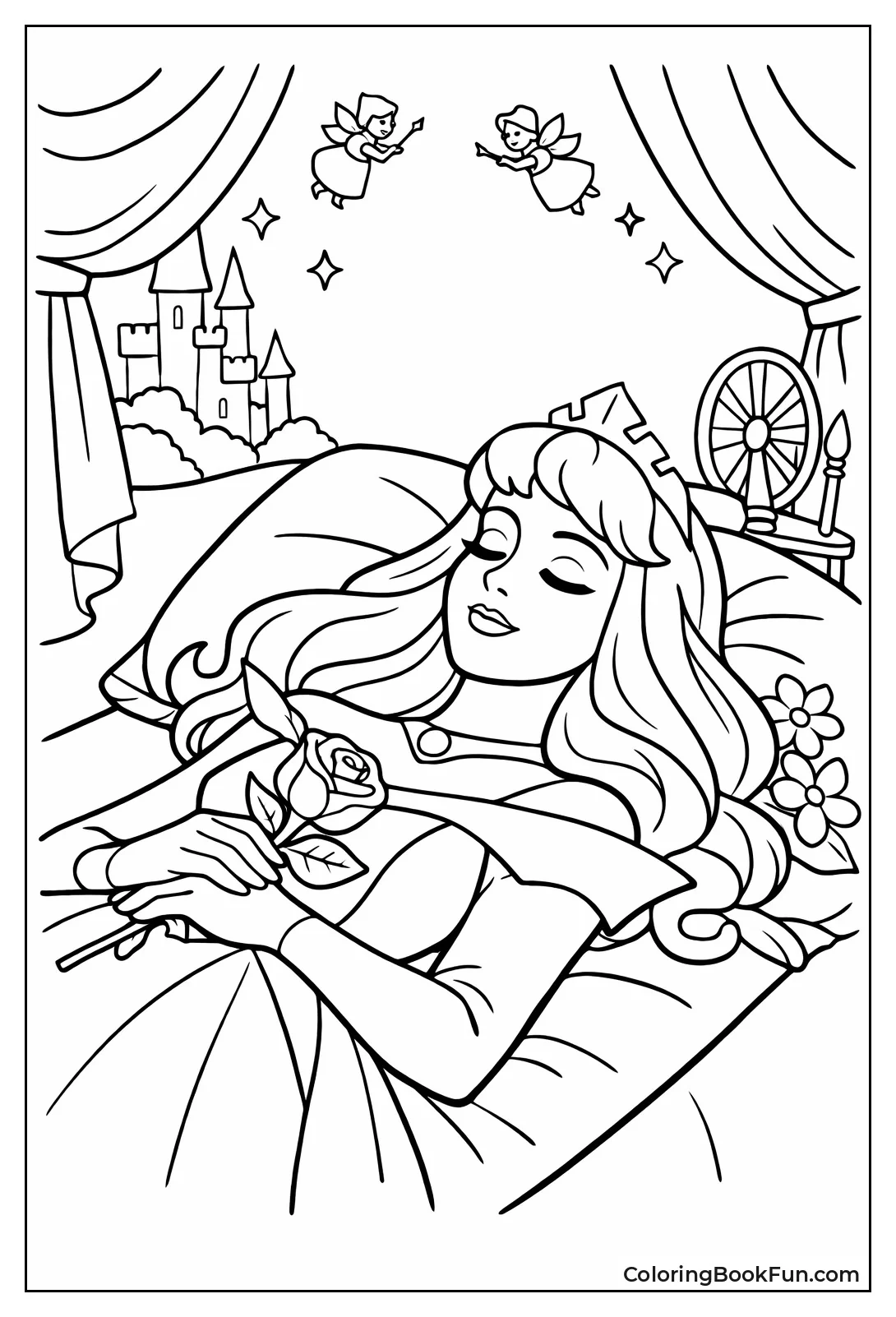 Sleeping Beauty Princess Pose