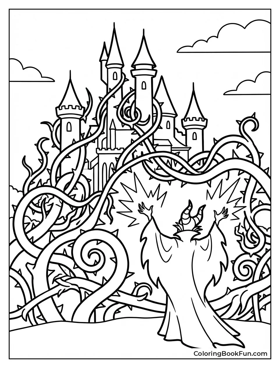 Thorny Wall around Castle