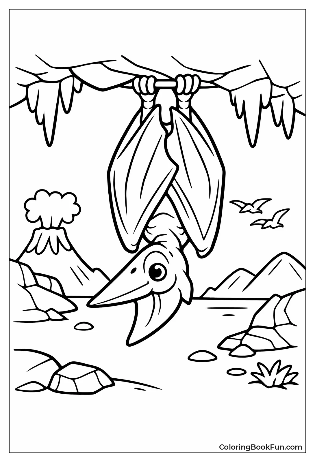 Pterodactyl Sleeping Upside Down