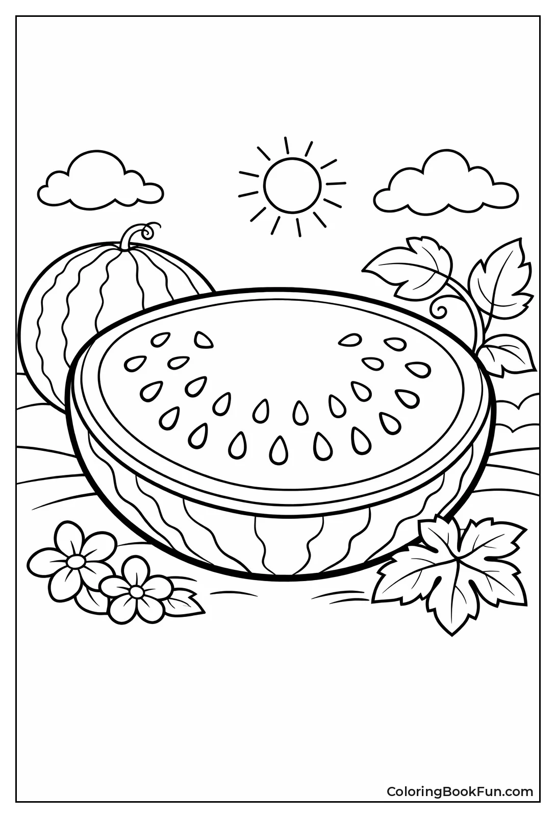 Sliced Half Watermelon