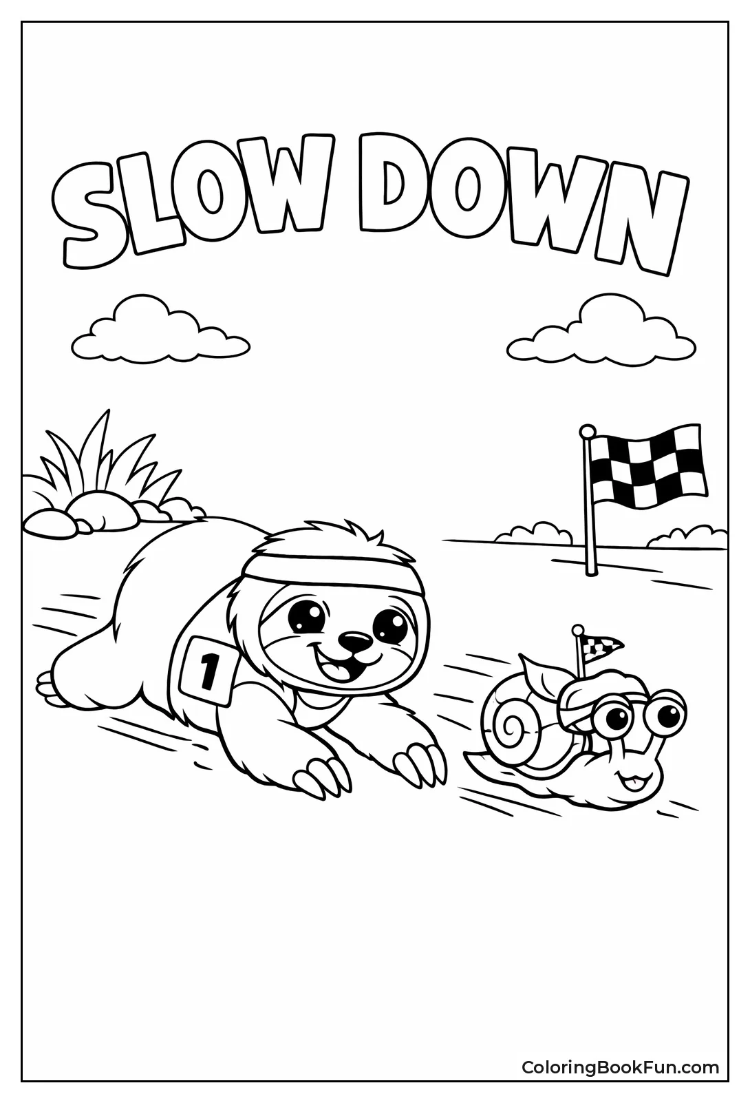 Sloth Races Slow Snail