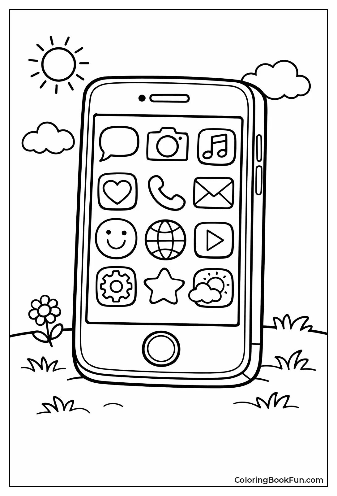 Smartphone Showing Fun Apps