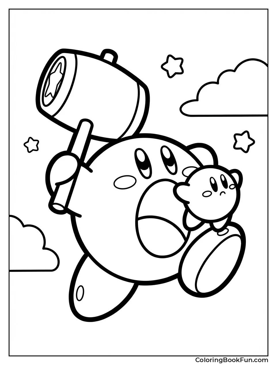 Smash Kirby Fighting Stance