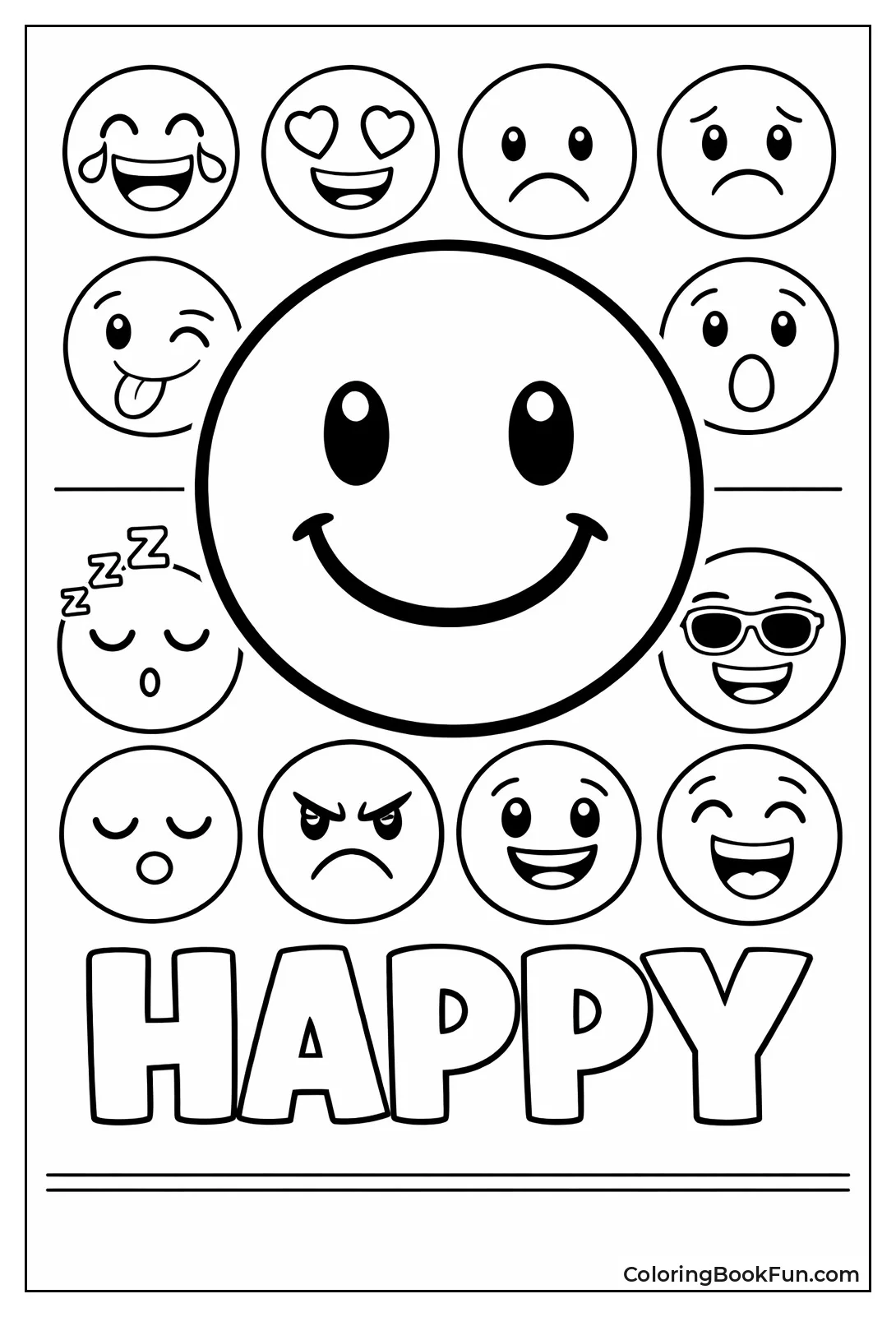 Feelings Chart Highlights Smile