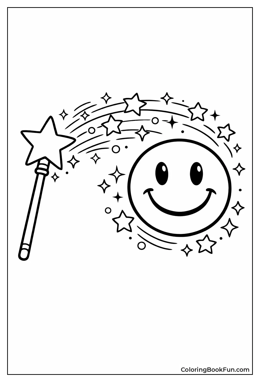 Magic Wand Sparkle Smiley