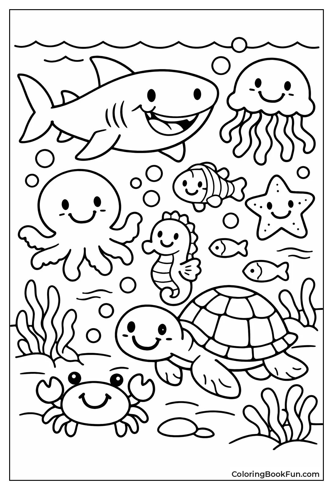 Smiling Under Sea Creatures