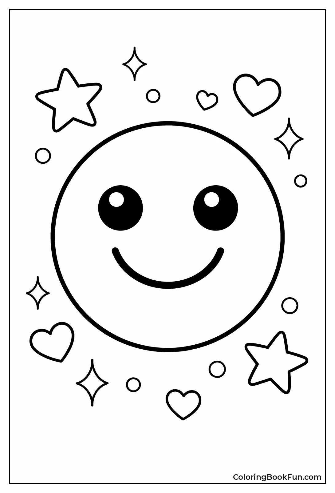 Cheerful Smiley Face Grinning