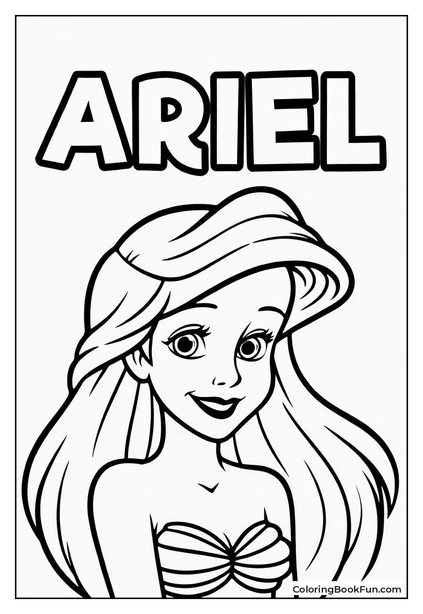 Ariel Smiling with Red Hair