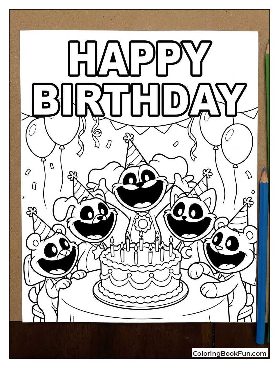 Critters at Birthday Party