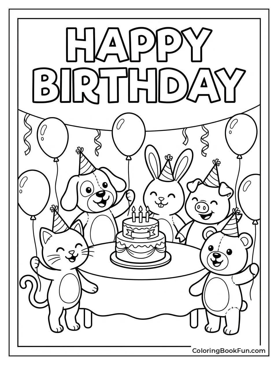 Critters at Birthday Party