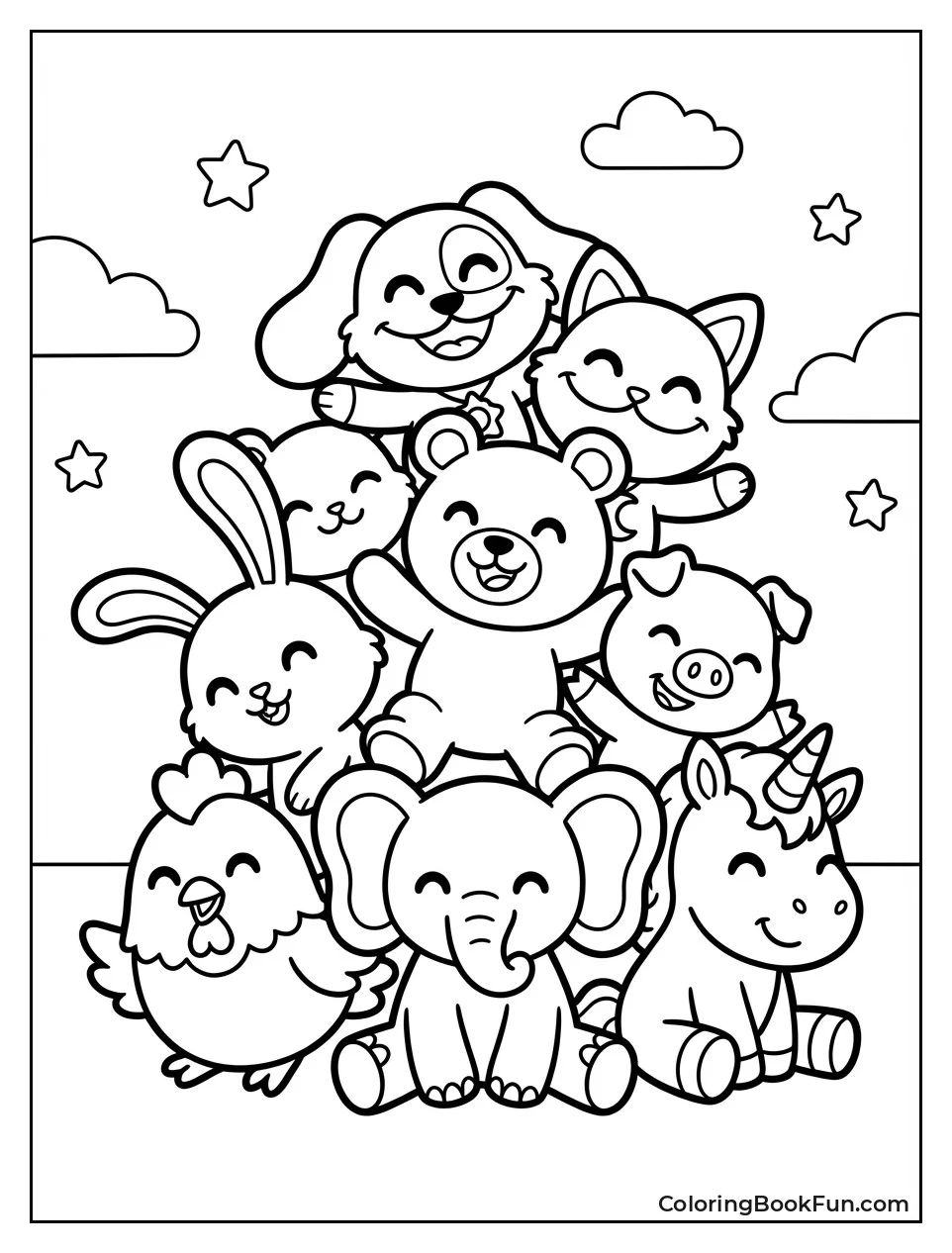 Chibi Critters Piled Up