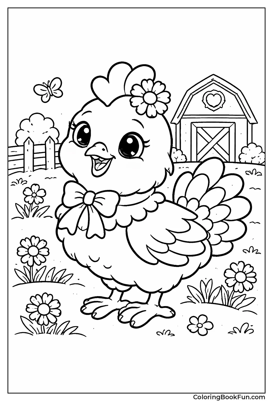 Smiling Critters Chicken Waves