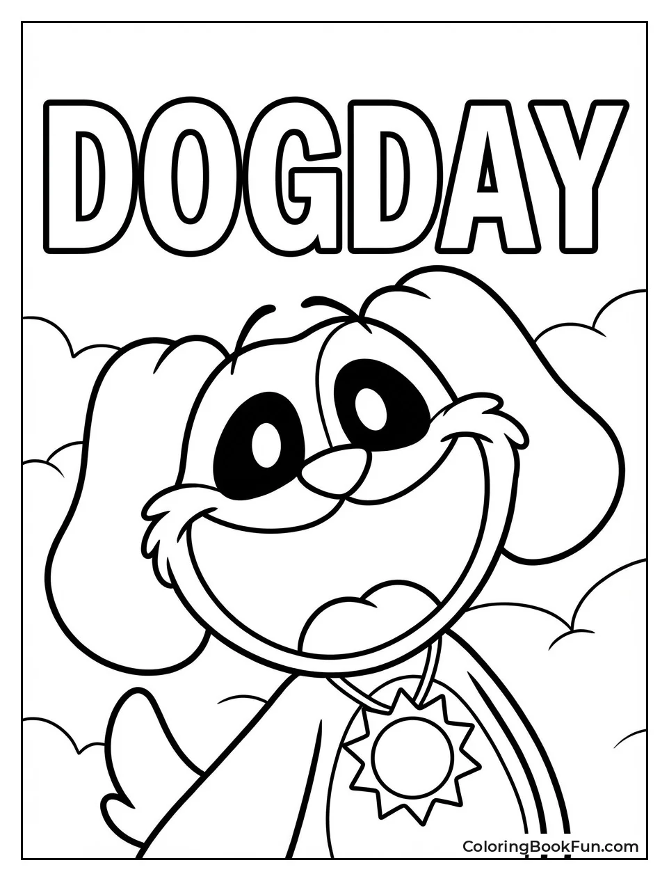 DogDay Smiling with Sun Pendant