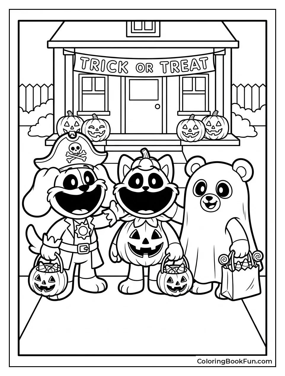 Critters Trick-or-Treating Halloween