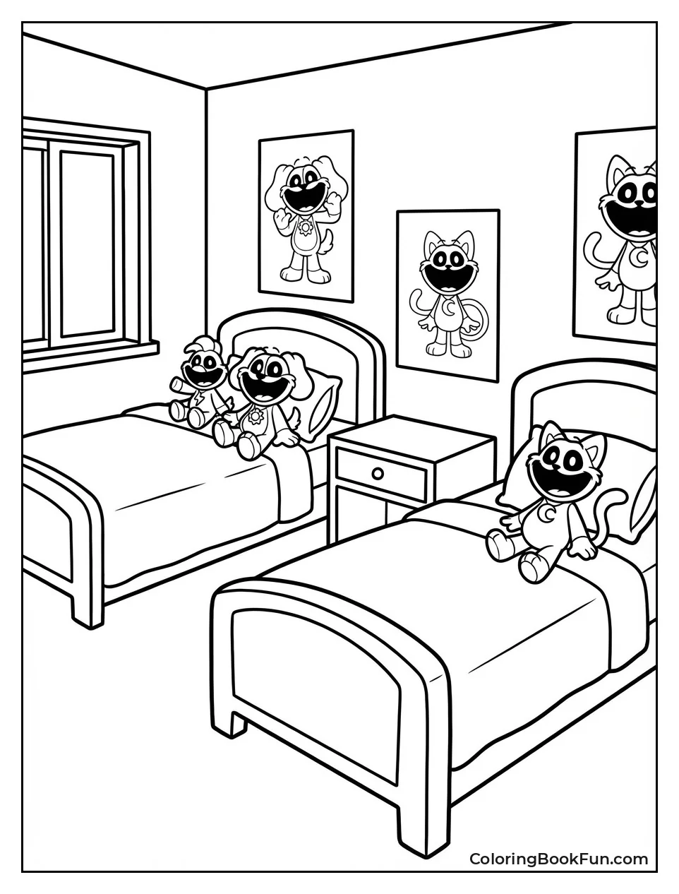 Cozy Room with Critter Plushies