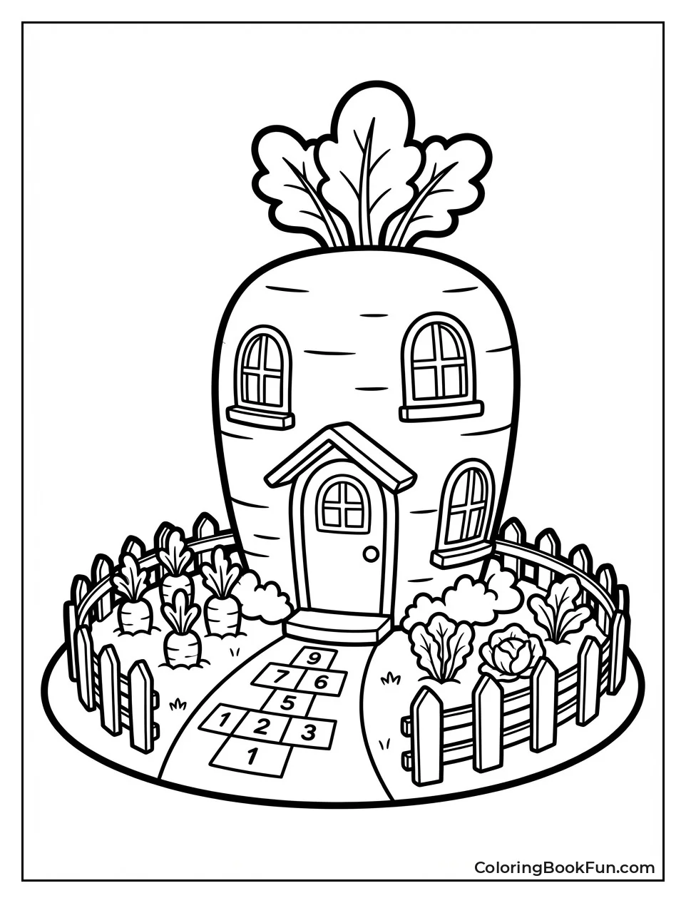 Hoppy's Cute Carrot House