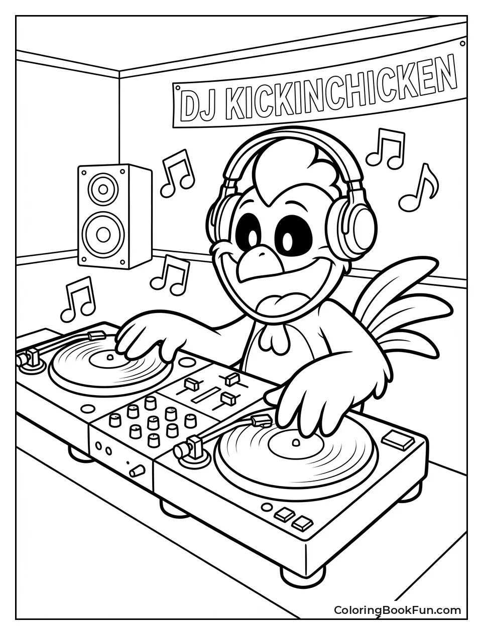 KickinChicken at DJ Booth