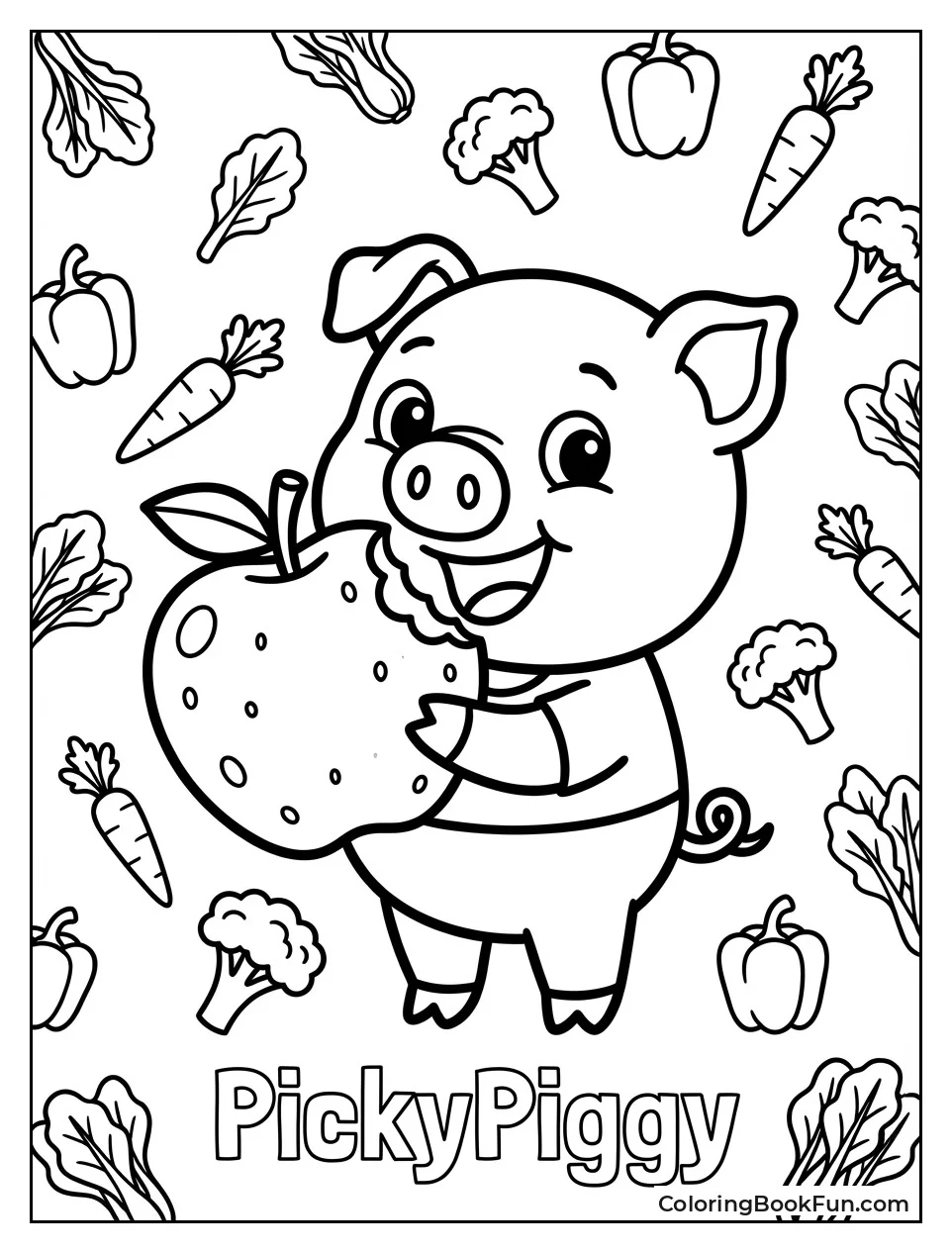 PickyPiggy Munching Big Apple