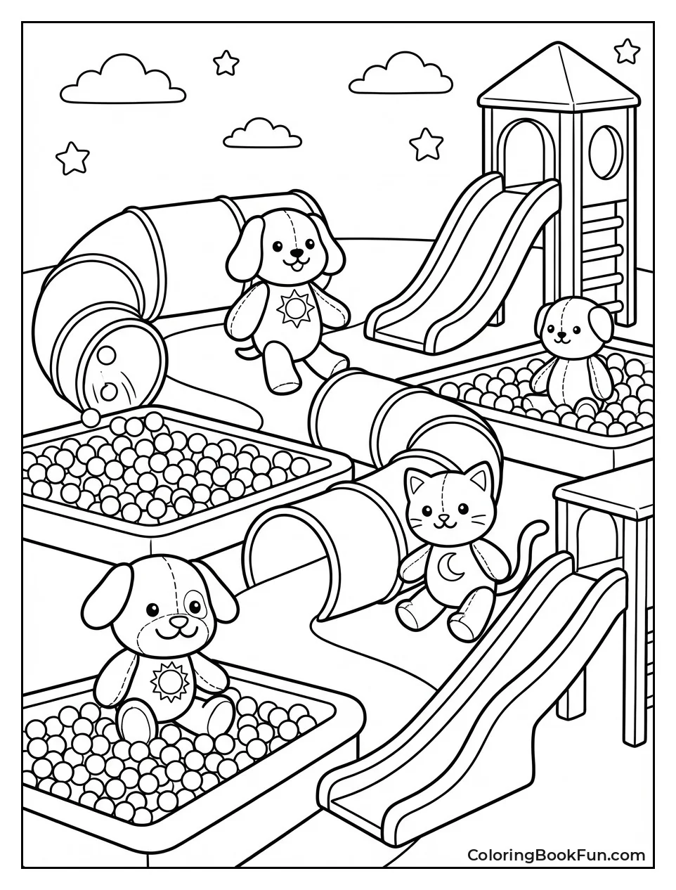 Critters in Playhouse Maze