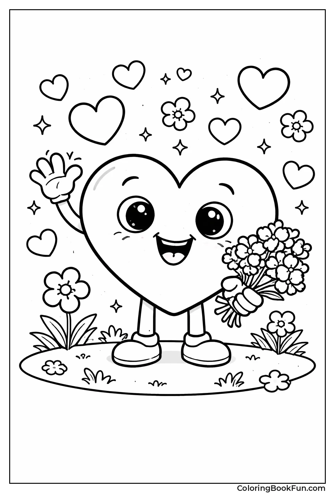 Smiling Cheerful Happy Heart