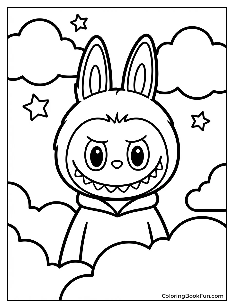 Smiling Labubu Portrait