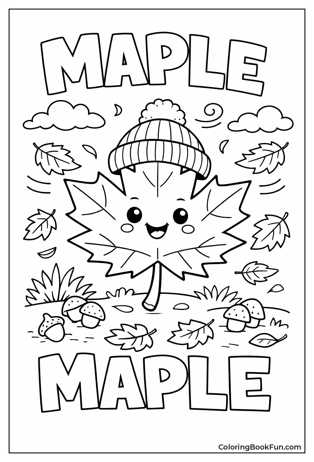 Smiling Maple Leaf Hat