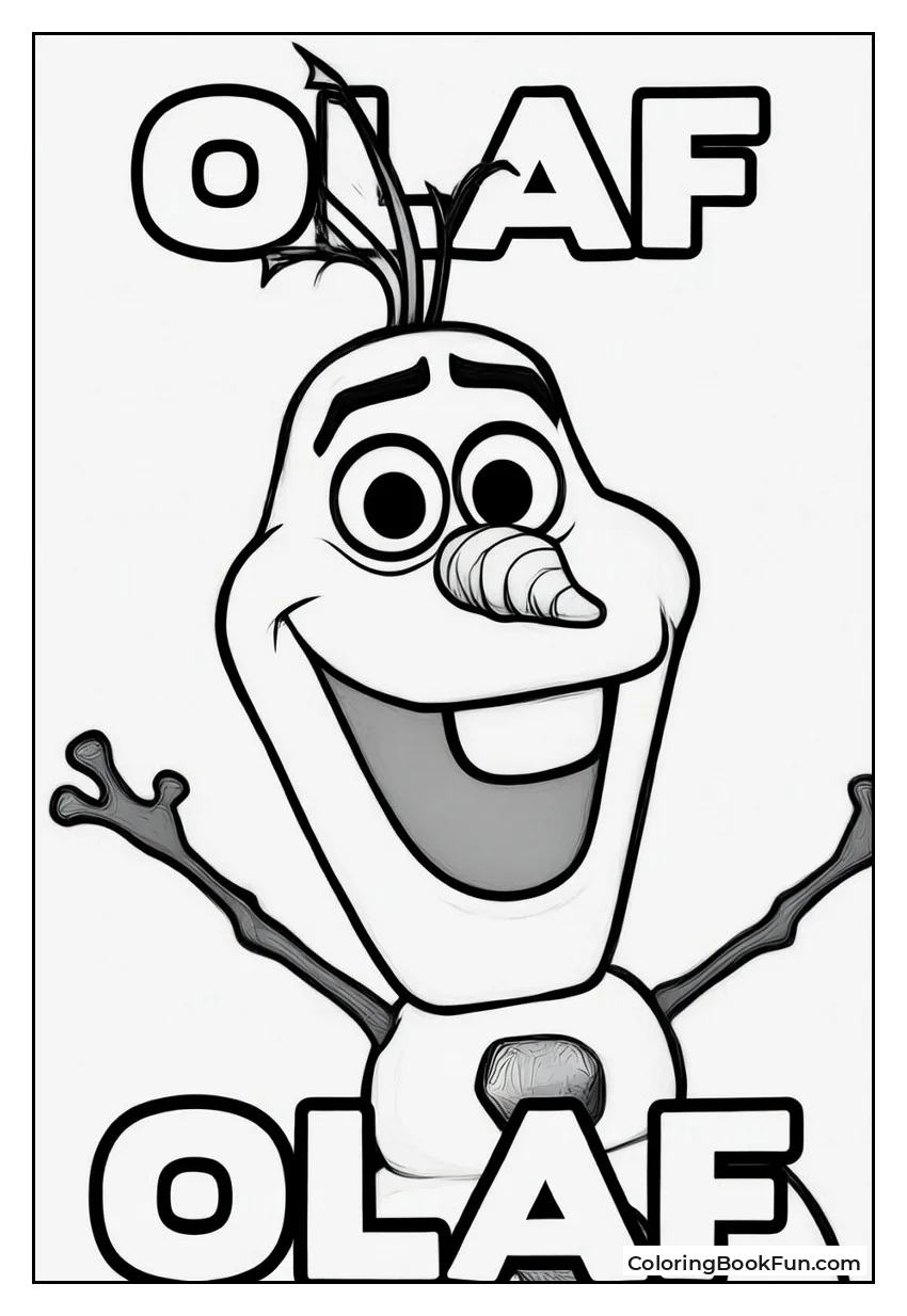 Smiling Olaf Portrait