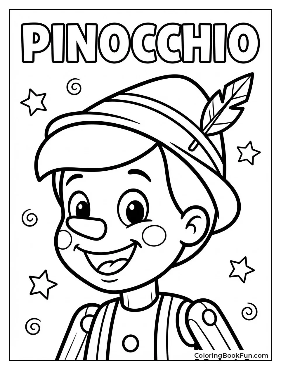 Smiling Pinocchio with Rosy Cheeks