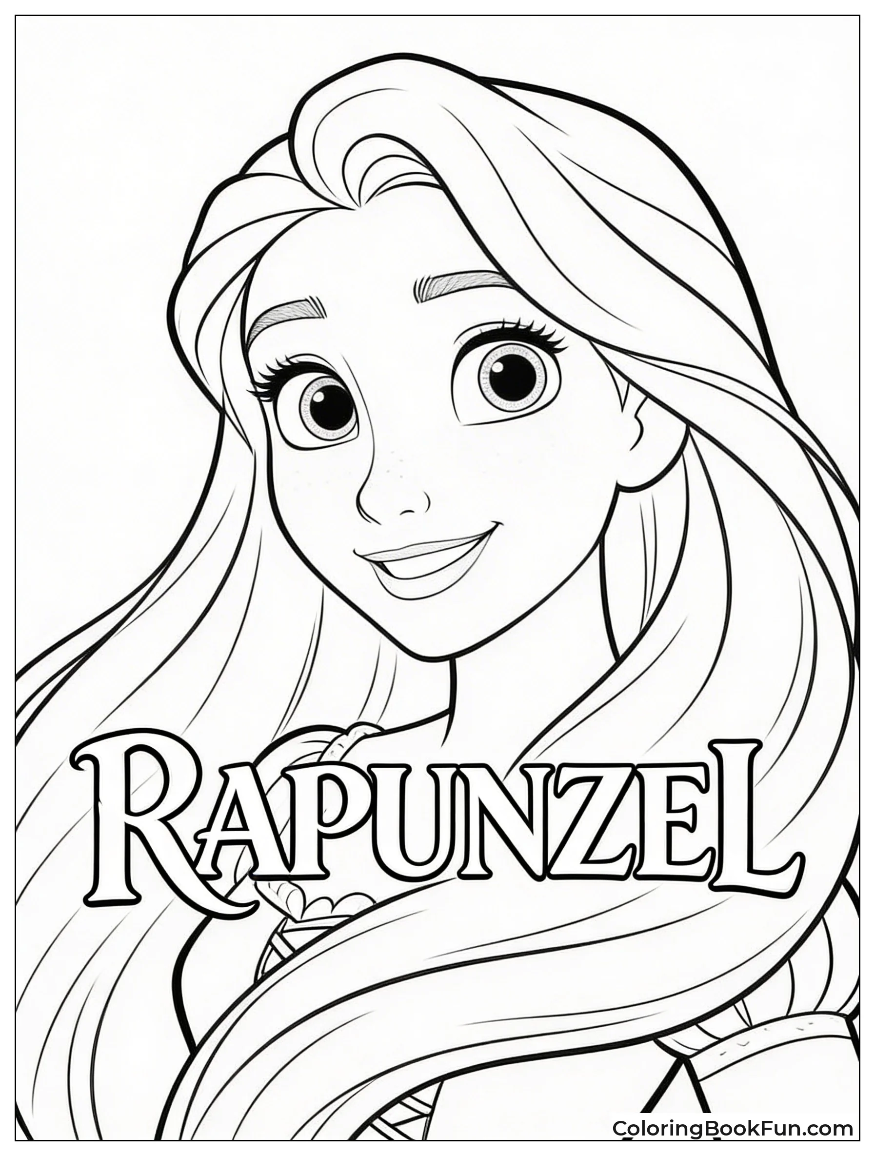 Smiling Rapunzel Portrait