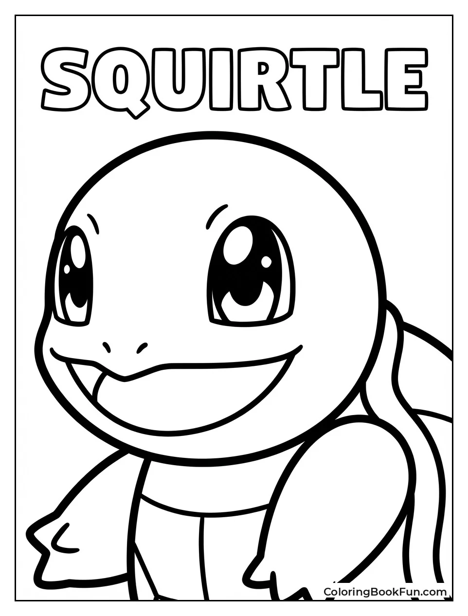 Smiling Squirtle Portrait