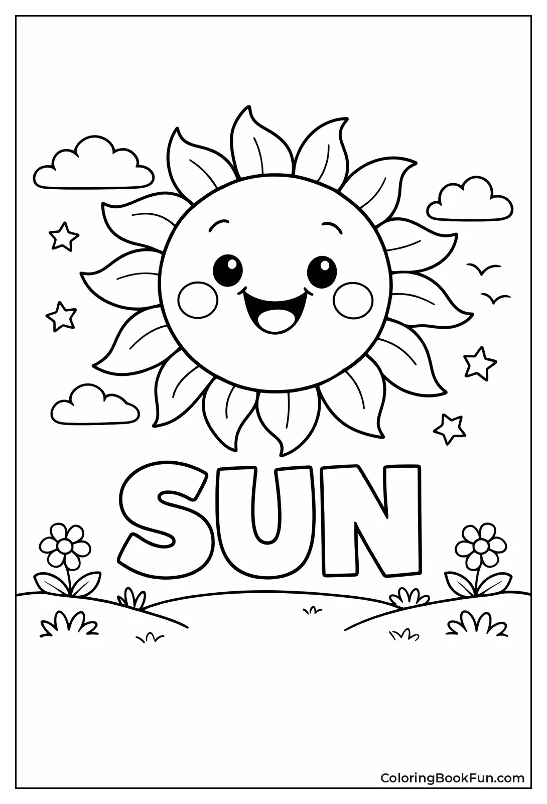 Smiling Sun with Rosy Cheeks