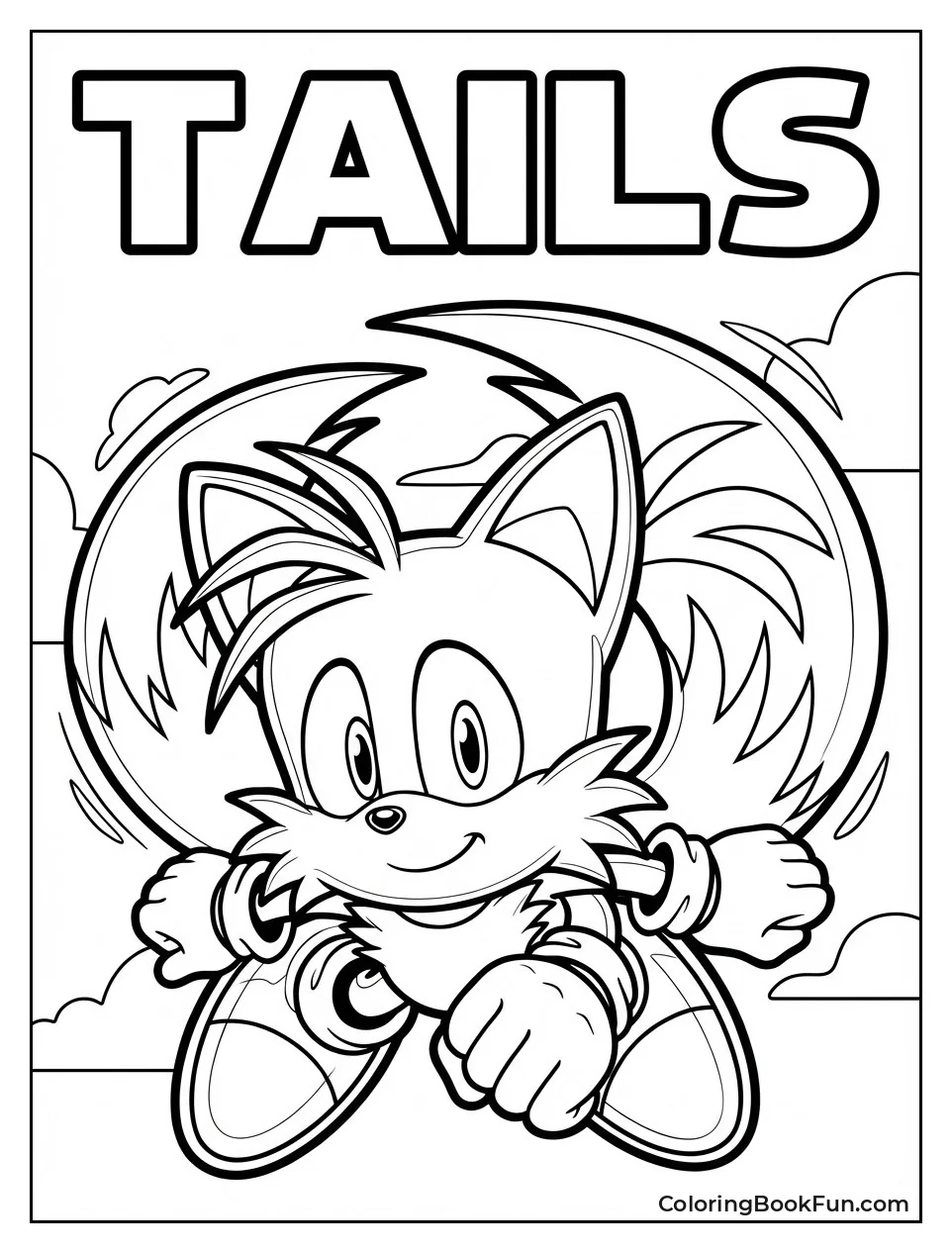 Smiling Tails Shows Twin Tails