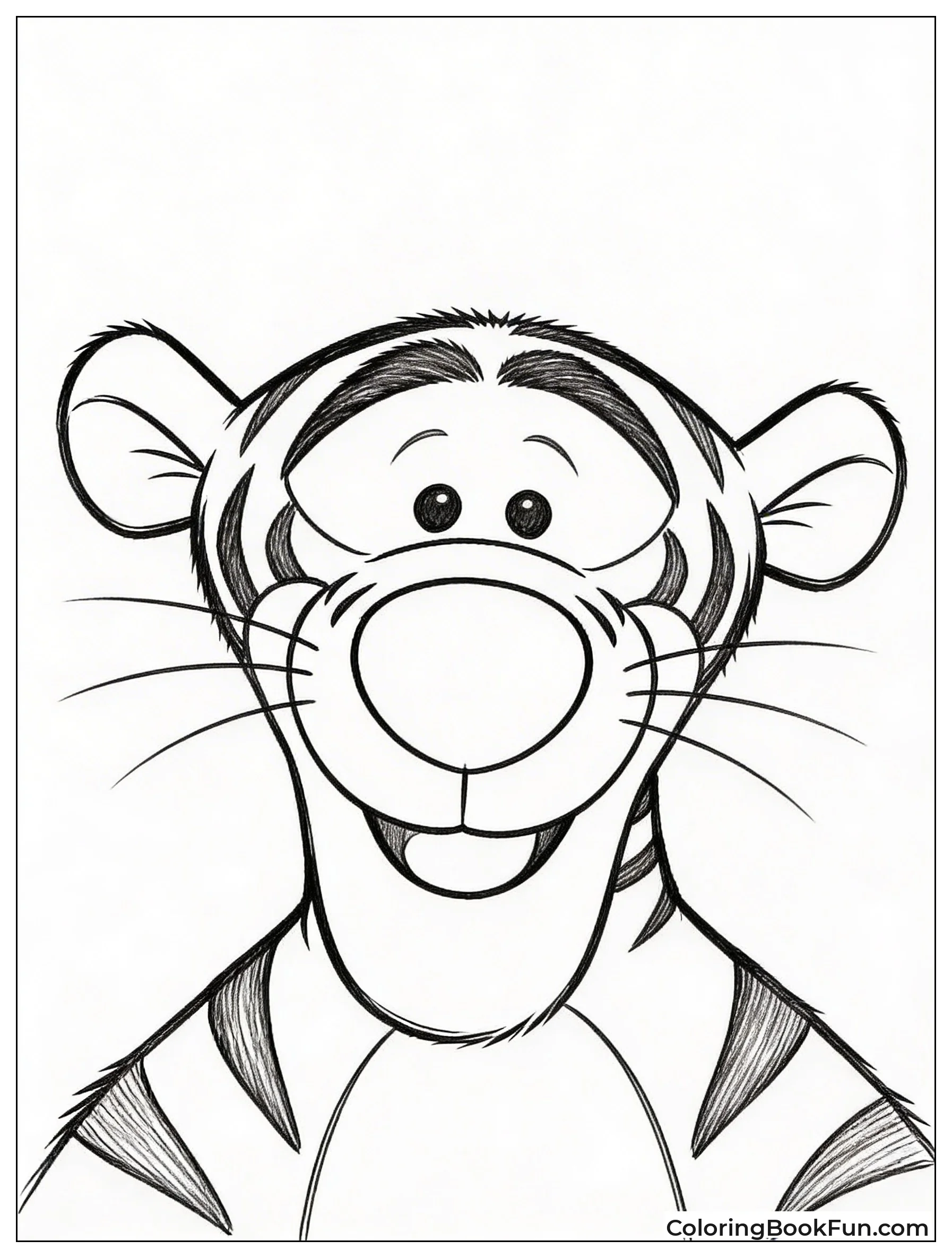 Smiling Tigger Portrait