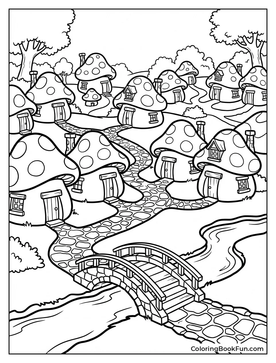 Smurf Village Full View