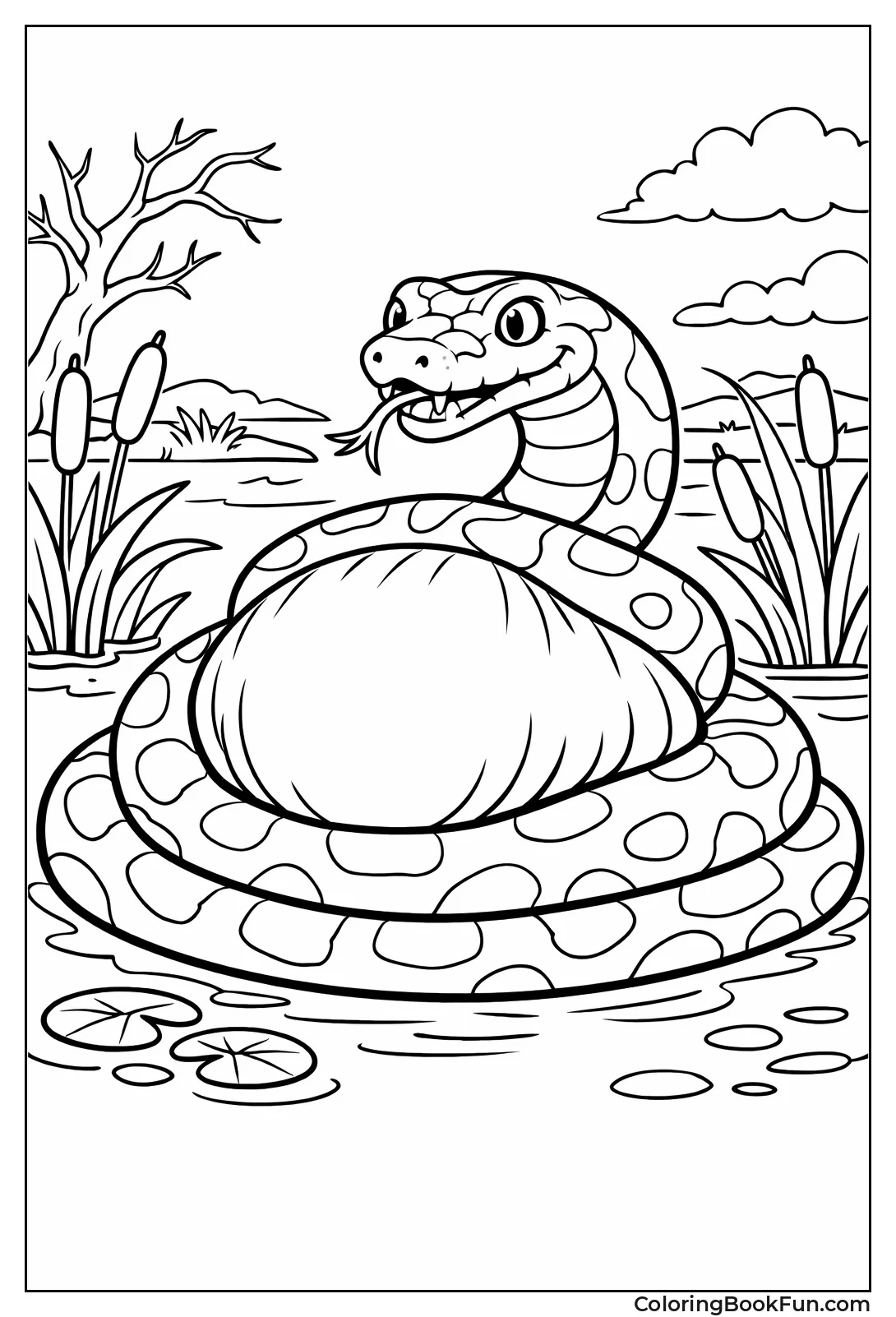 Anaconda Swallows Large Prey