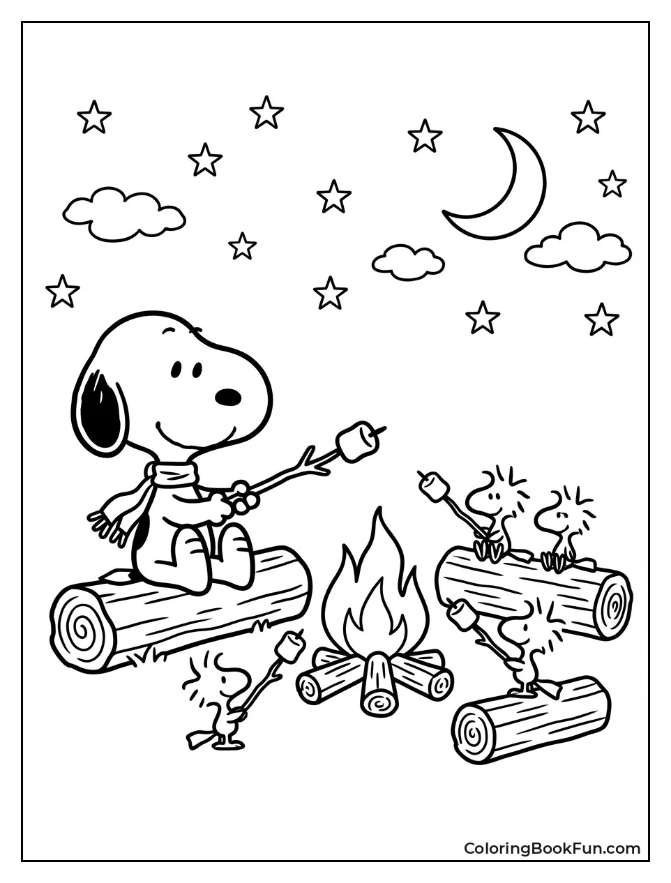 Scouts Roast Marshmallows