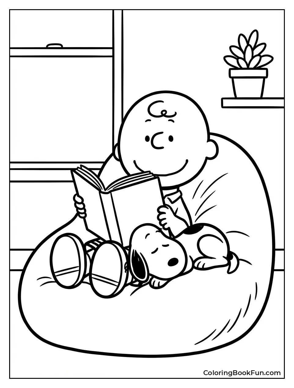 Snoopy Naps on Charlie