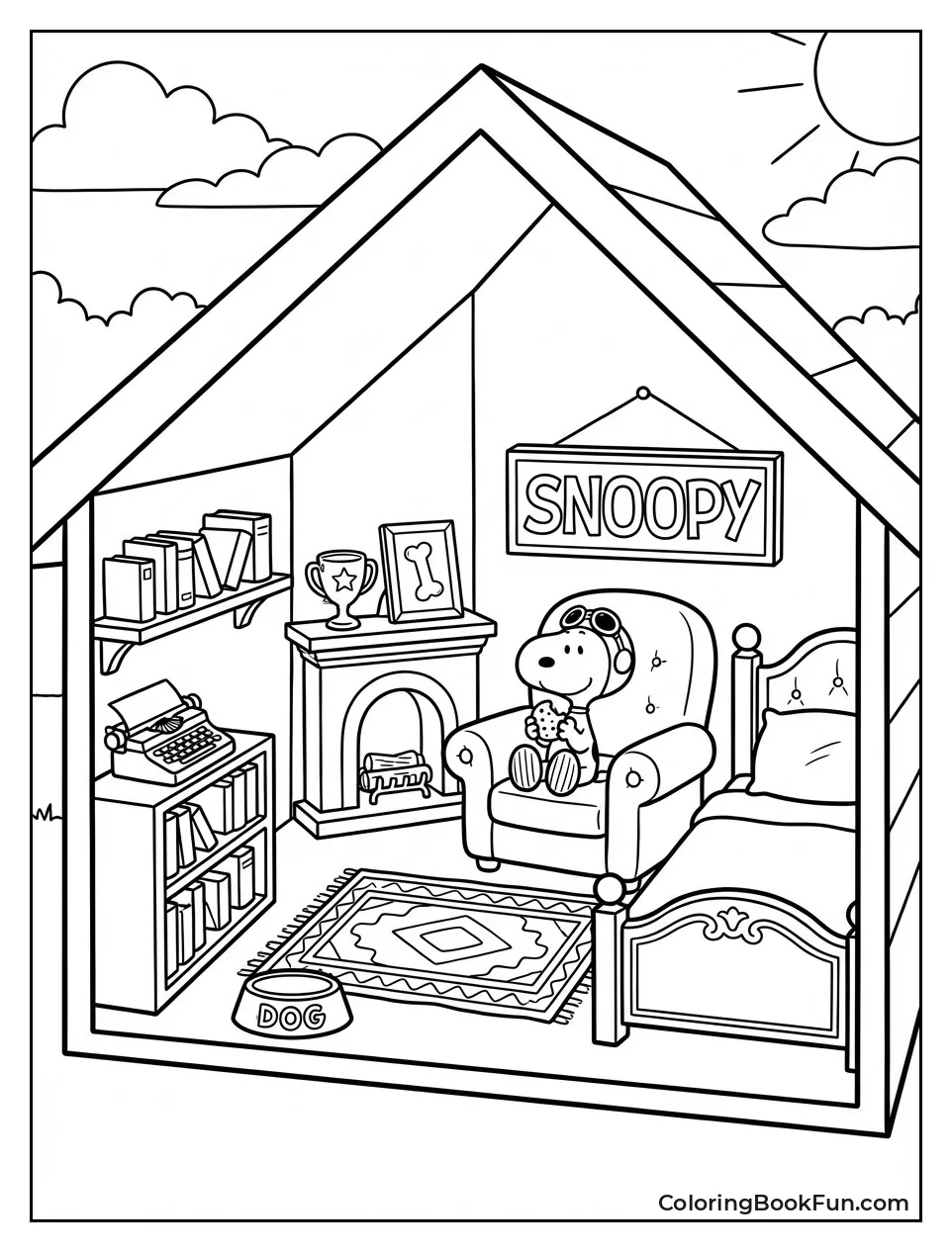 Inside Fancy Doghouse