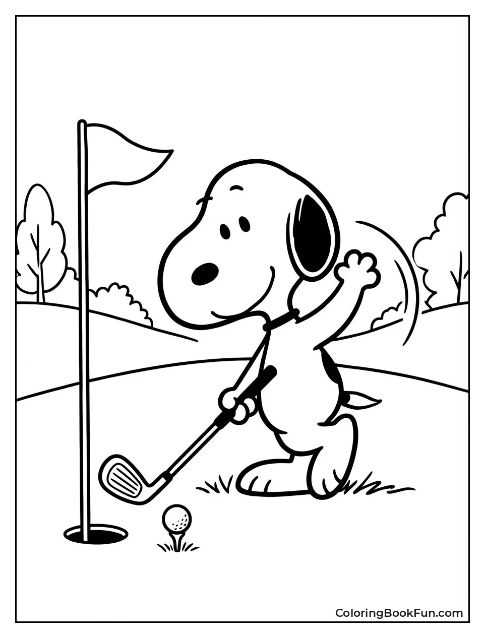 Snoopy Swings Golf Club