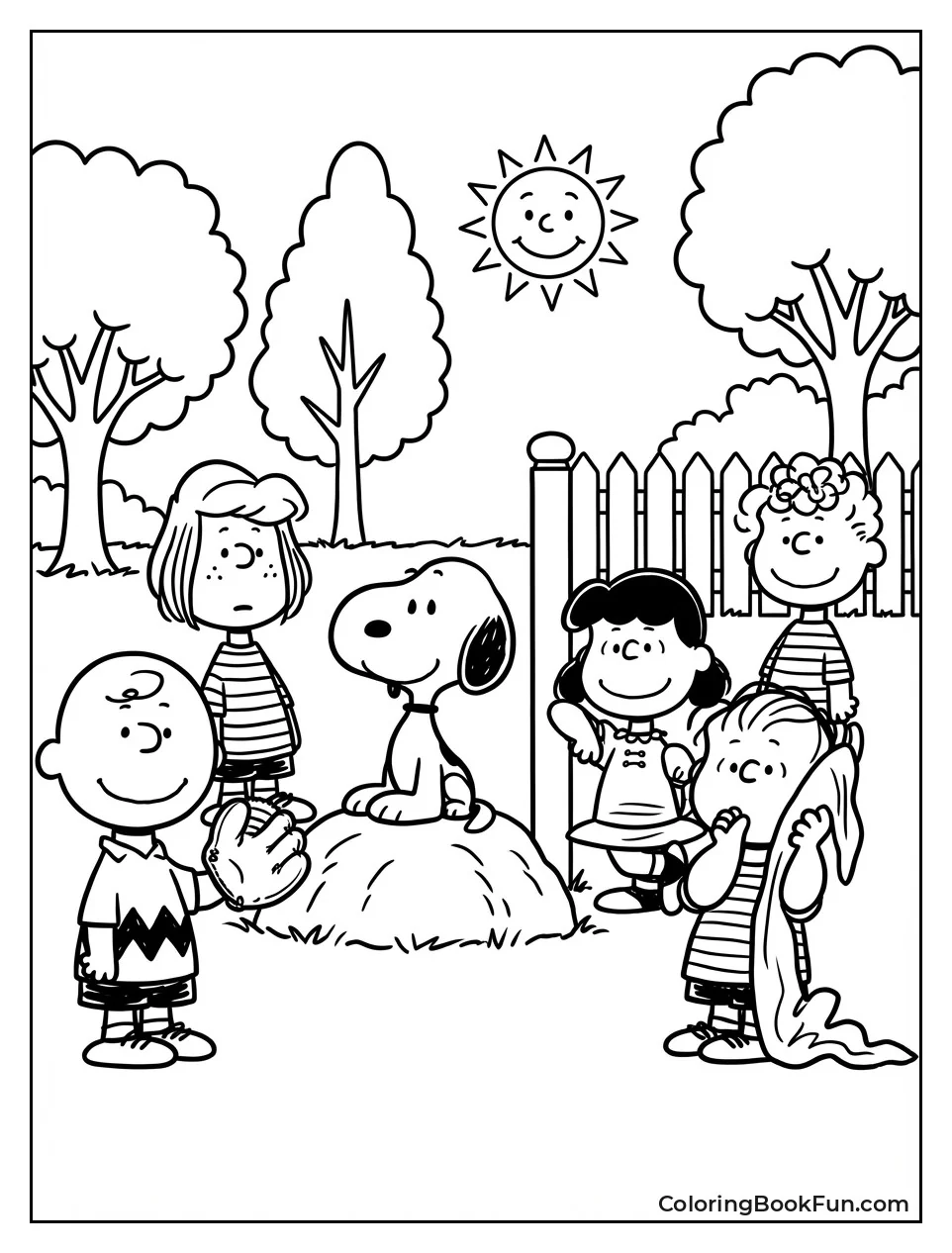 Peanuts Gang Gathers Together
