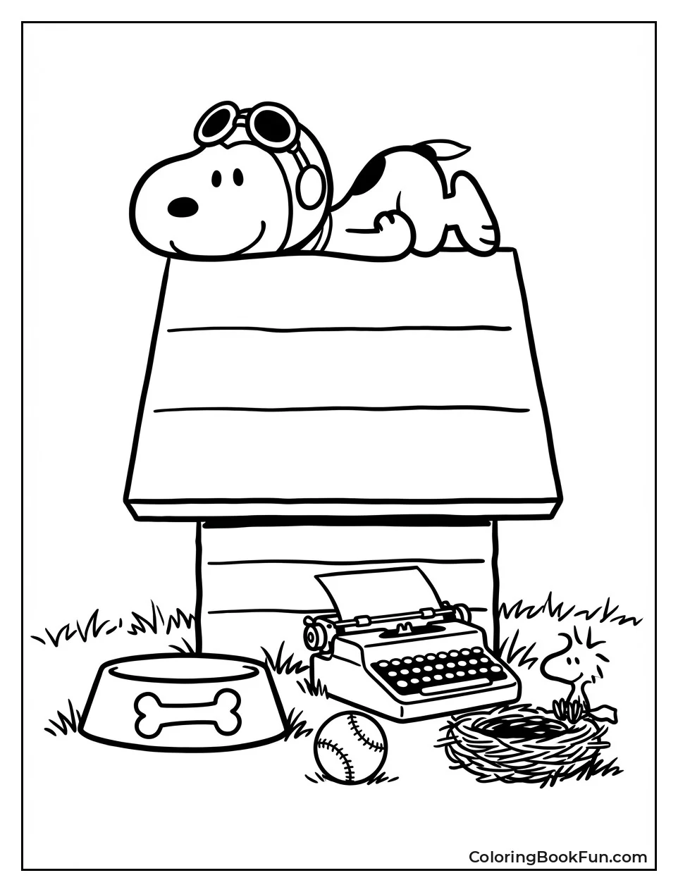 Snoopy Plays with Toys