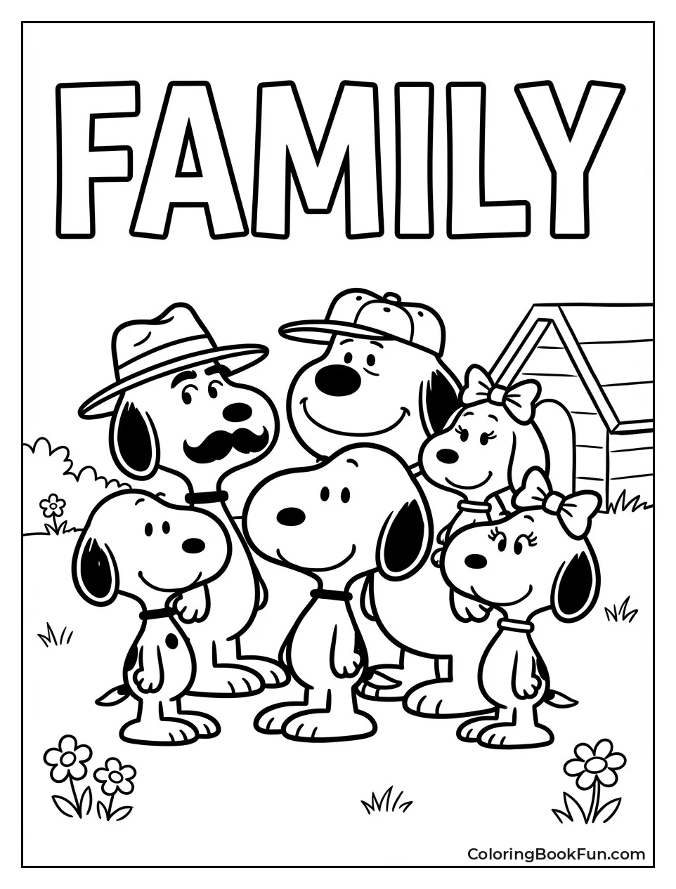 Snoopy Meets Siblings